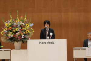 開会の言葉：静岡県救護更生施設連絡協議会　左右田雅子会長